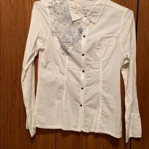 White Calving Klein blouse